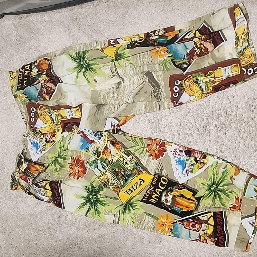 Vintage Jams World MATCHING Topical Top & Pants M/L - Picture 7 of 14